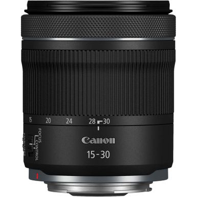 Canon - RF 15-30mm F4.5-6.3 IS STM Ultra-Wide Angle Zoom Lens for EOS R-Series Cameras - Black