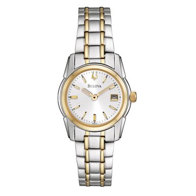 Bulova  - Dress Collection Ladies Two Toned Bracelet Gold/Silver Dial