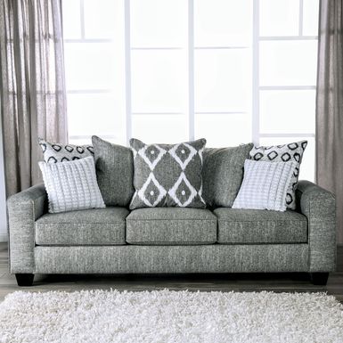 Contemporary Fabric Sofa in Gray