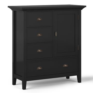 Simpli Home - Redmond Medium Storage Cabinet - Black