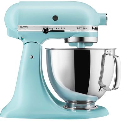 KitchenAid - Artisan Series 5 Quart Tilt-Head Stand Mixer - KSM150PSMI - Mineral Water Blue