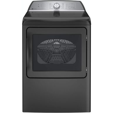 GE Profile - 7.4 Cu. Ft. Smart Electric Dryer with Sanitize Cycle and Sensor Dry - Diamond Gray