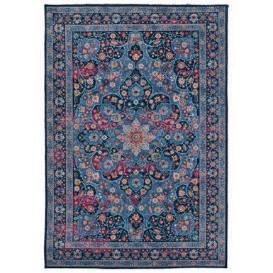 Herman Navy And Blue 3.3X5 Area Rug