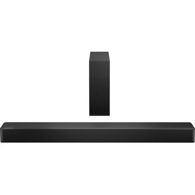 Hisense - 2.1 Channel Soundbar with Wireless Subwoofer - Black