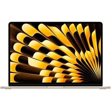 Apple - MacBook Air 15-inch Apple M3 chip Built for Apple Intelligence - 16GB Memory - 256GB SSD - Starlight