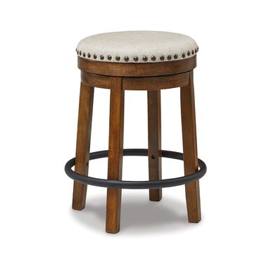 Valebeck Upholstered Swivel Stool (1/CN)