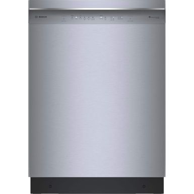 Bosch - 300 Series 24" Front Control Smart Built-In Stainless Steel Tub Dishwasher with 3rd Rack and AquaStop Plus, 46 dBA - Stainless Steel