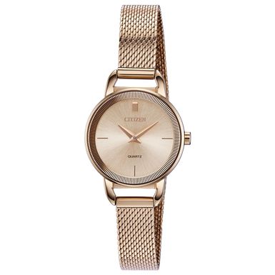 Citizen  - Ladies Rose Gold Stainless Steel Quartz Watch Rose Gold Dial