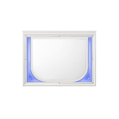 ACME Tarian Mirror w/LED, Pearl White Finish