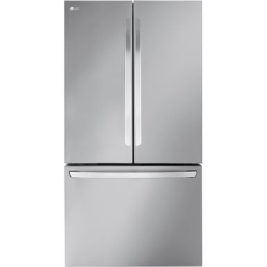 LG - Counter-Depth MAX 26.5 Cu. Ft. French Door Smart Refrigerator with Internal Water - Stainless Steel