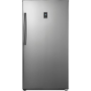 Insignia - 17 Cu. Ft. Garage Ready Convertible Upright Freezer with ENERGY STAR Certification - Stainless Steel