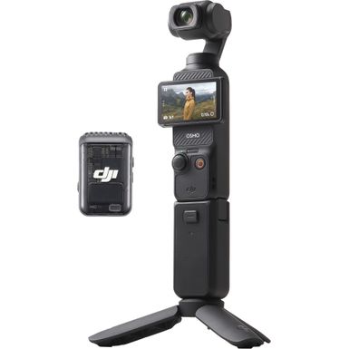 DJI - Osmo Pocket 3 Creator Combo 3-Axis Stabilized 4K Handheld Camera with Rotatable Touchscreen - Gray