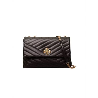 Tory Burch Kira Chevron Convertible Shoulder Bag (Black)