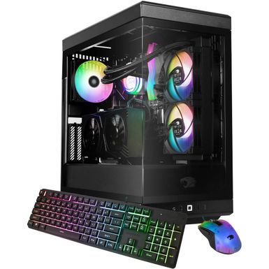 iBUYPOWER - Y40 Gaming Desktop PC - Intel Core i7 14700F - NVIDIA GeForce RTX 4060Ti 16GB - 32GB DDR5 RAM - 2TB NVMe - Black