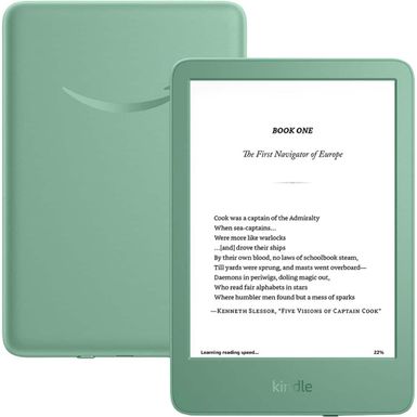 Amazon - Kindle (16 GB) - Lightest and most compact Kindle with adjustable front light and long battery life - 2024 - Matcha