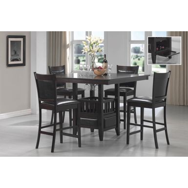 Jaden 5-piece Dining Room Set Espresso and Black