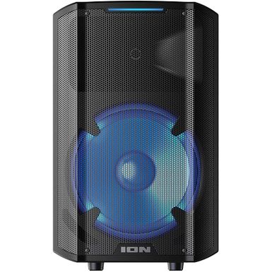 ION Audio - Trouper 300 - Battery-Powered Portable Speaker System with Multi-Channel Mixer and Lights - Black