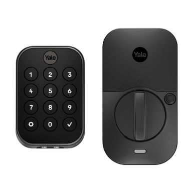 Yale - Assure Lock 2 - Smart Lock Keyless Bluetooth Deadbolt with Push Button Keypad Access - Black Suede