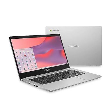 Asus Chromebook C424 C424MA-WH44F 14 Chromebook - Full HD - 1920 x 1080 - Intel Celeron N4020 Dual-core 2 Core 1.10 GHz - 4 GB Total RAM - 64 GB Flash Memory - Silver (Refurbished)