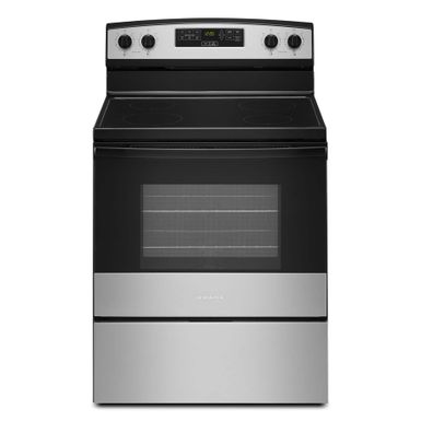 Amana - 4.8 Cu. Ft. Freestanding Electric Range - Stainless Steel