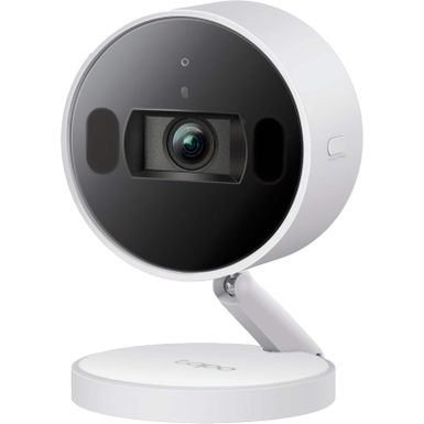 TP-Link - Tapo Indoor 2K Wi-Fi Security Plug-In Camera with Automated Privacy Shutter and Magnetic Base - No Monthly Fees - White