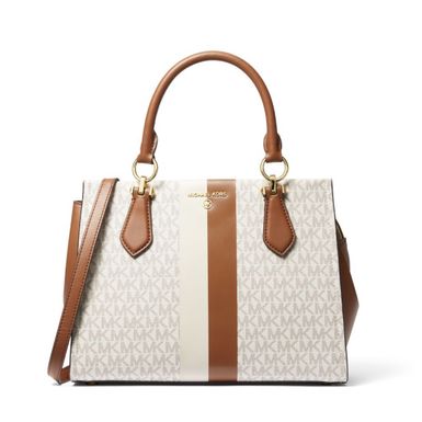 Michael Kors Marilyn Medium Satchel - Vanilla/Luggage