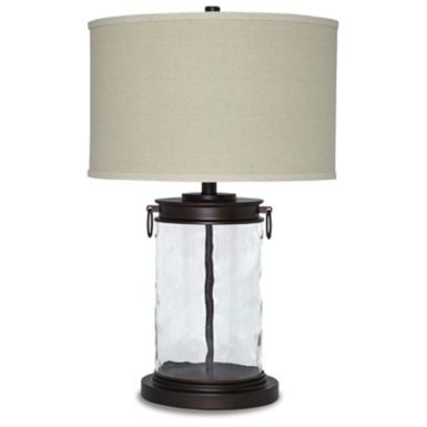 Clear/Bronze Finish Tailynn Glass Table Lamp (1/CN)