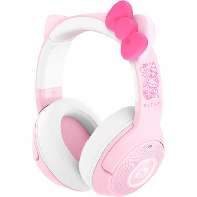 Razer - Kraken Kitty V2 BT Wireless Gaming Headset with Chroma RGB - Hello Kitty Edition - Pink