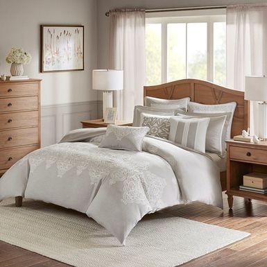 Natural Barely There Comforter Set King