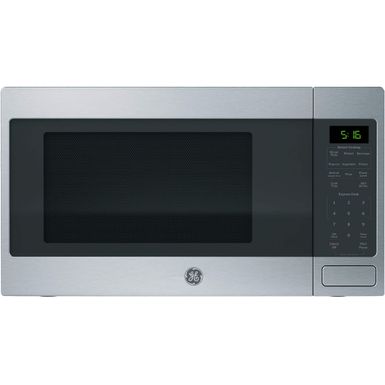 GE - 1.6 Cu. Ft. Countertop Microwave with Sensor Cooking and Defrost - Stainless Steel