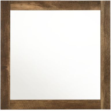 ACME Morales Mirror, Rustic Oak Finish