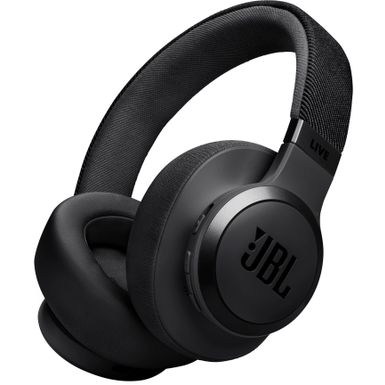 JBL - Wireless Over-Ear Headphones with True Adaptive Noise Cancelling - Black