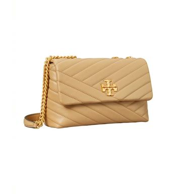 Tory Burch Kira Chevron Convertible Shoulder Bag (Small, Desert Dune)