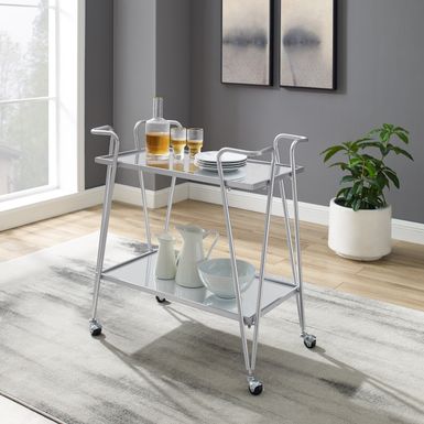 Theresa Bar Cart Silver