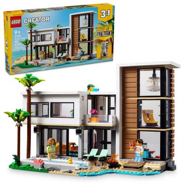 LEGO - Creator 3 in 1 Modern House Toy Playset and Art Building Set for Kids 31153