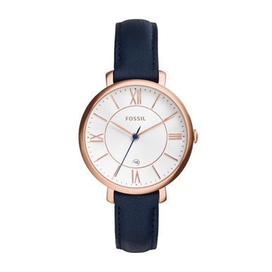 Fossil  - Ladies Jacqueline Rose Gold-Navy Watch