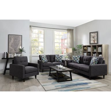 Watsonville Tufted Back Chair Grey