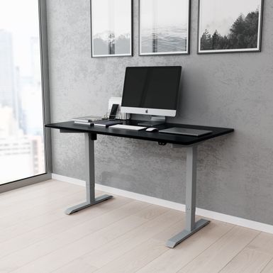 Adjustable Sit-to-Stand Desk, Black