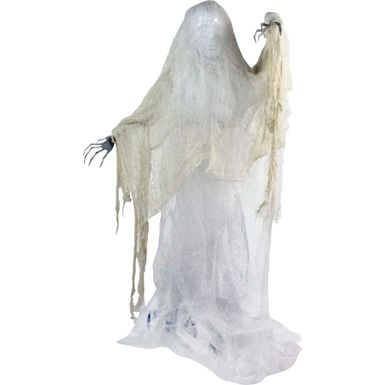 Life-Size Ghost Prop with Lights and Sound, Indoor or Covered Outdoor Halloween Decoration