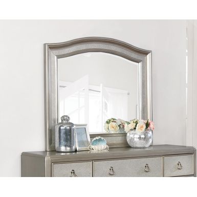 Bling Game Arched Mirror Metallic Platinum