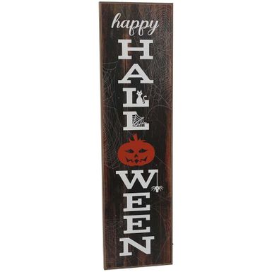 45-in. "Happy Halloween" Porch Leaner Sign with LED Lights