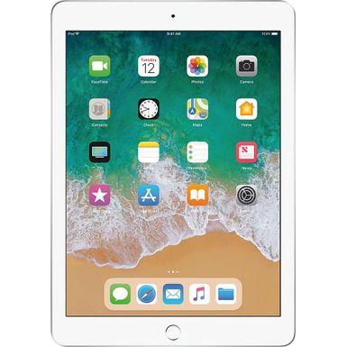 Apple - Geek Squad Certified Refurbished iPad (5th generation) with WiFi - 32GB - Silver