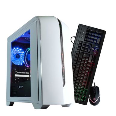 Periphio Warp Gaming PC Computer | AMD Ryzen 5 5600G | Radeon Vega 7 Graphics | 1TB Solid State (SSD) | 16GB DDR4 RAM | Windows 11 | RGB Gaming Mouse + Keyboard