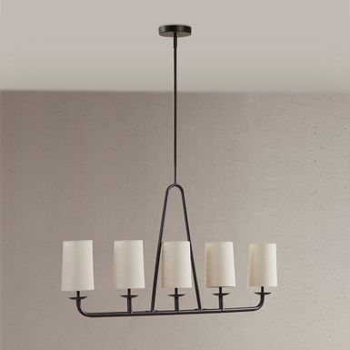 Bronze Serenitie 5-Light Linear Chandelier