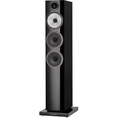 Bowers Wilkins - 700 Series 3 Floorstanding Speaker with 1 Tweeter and Two 5 Bass drivers (Each) - Gloss Black