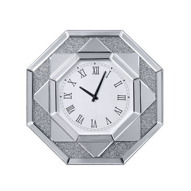 ACME Noralie Wall Clock, Mirrored & Faux Diamonds