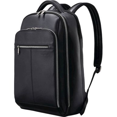 Samsonite - Classic Leather Backpack for 15.6 Laptop - Black