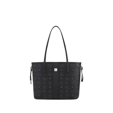 MCM Reversible Liz Shopper Bag (Small, Black)