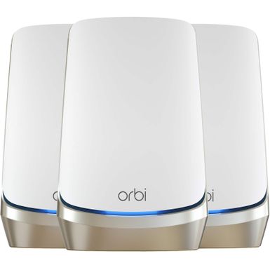 NETGEAR - Orbi 960 Series AXE11000 Quad-Band Mesh Wi-Fi 6E System (3-pack) - White