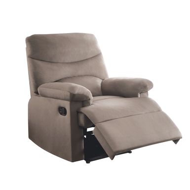 ACME Arcadia Motion Recliner, Light Brown Woven Fabric